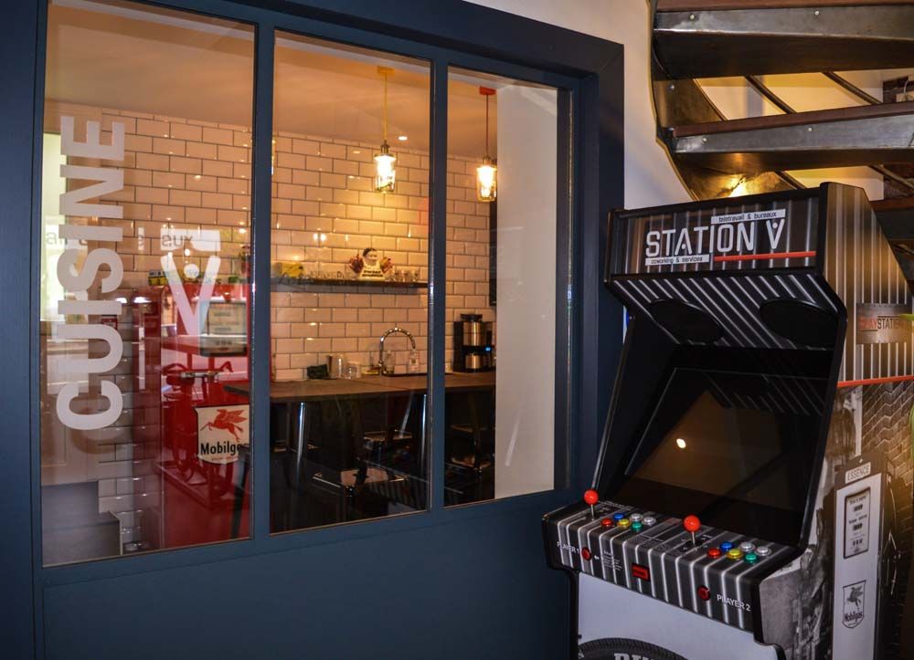borne arcade espace de coworking