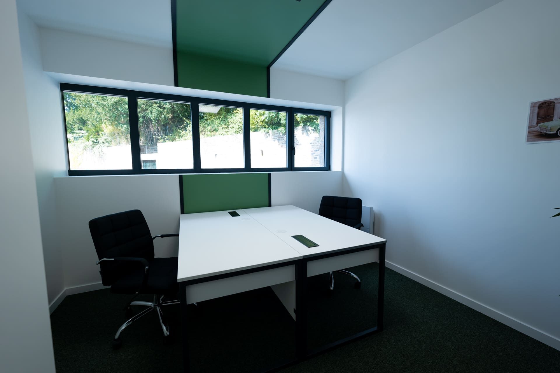 Bureau double vert